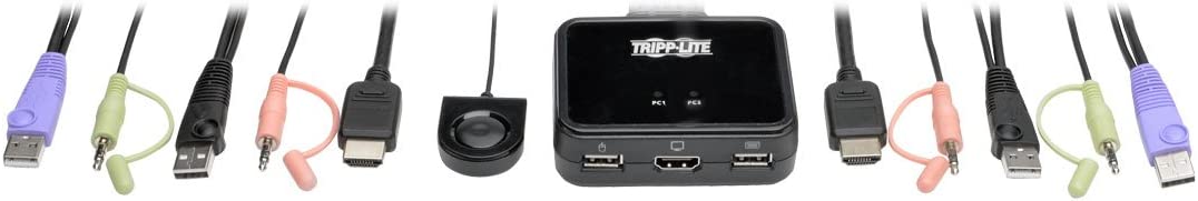 Tripp Lite 2-Port USB HDMI Cable KVM Switch Top View