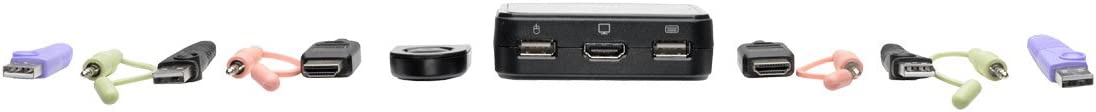 Tripp Lite 2-Port USB HDMI Cable KVM Switch Bottom View