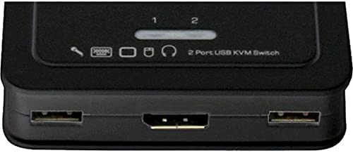 StarTech.com 2 Port DisplayPort Cable KVM Switch in Use