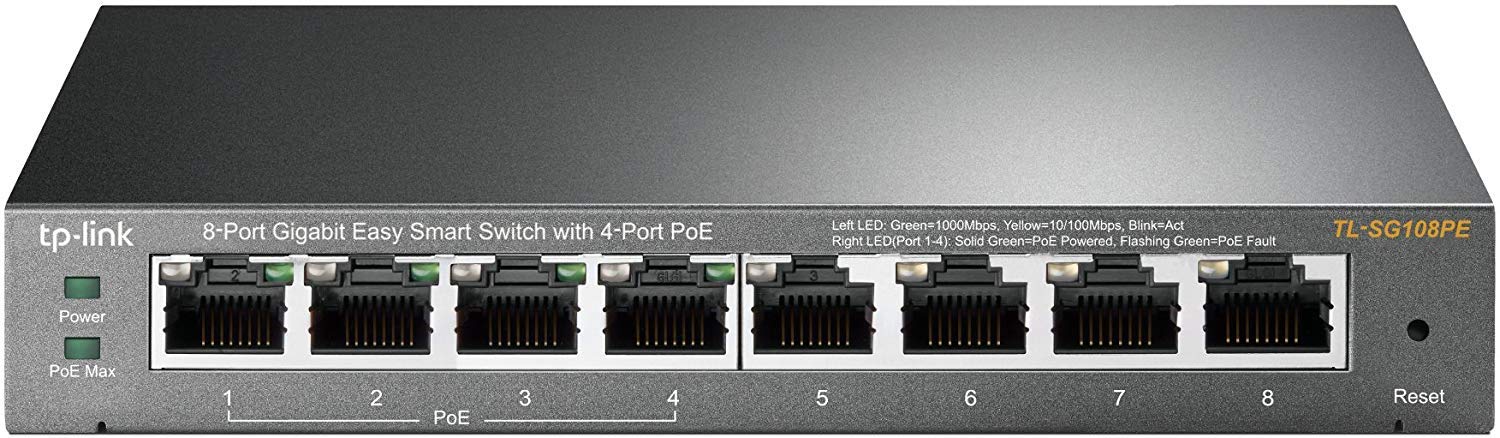 Tp-link 8-port-gigabit Easysmart Switch 8 rj45 4 poe port