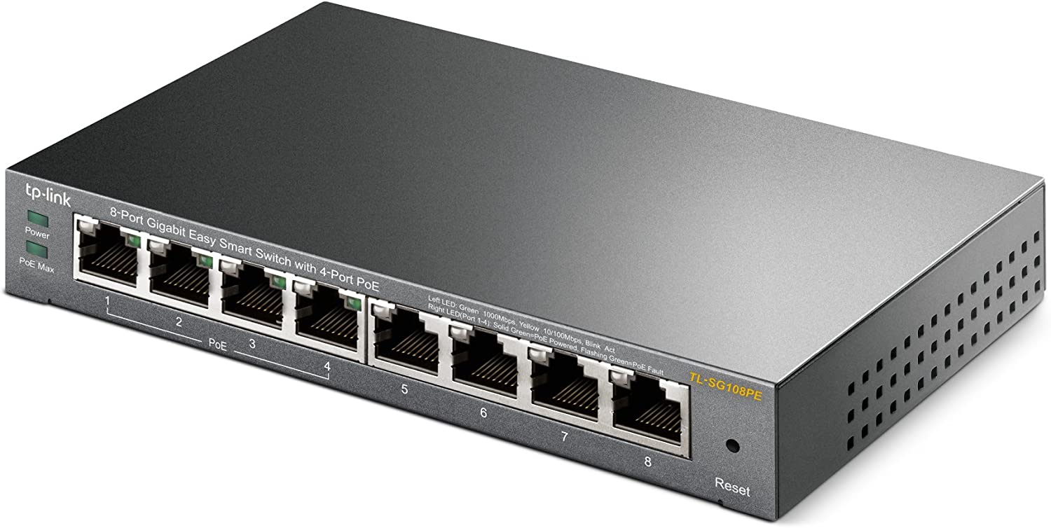 Tp-link 8-port-gigabit Easysmart Switch top view