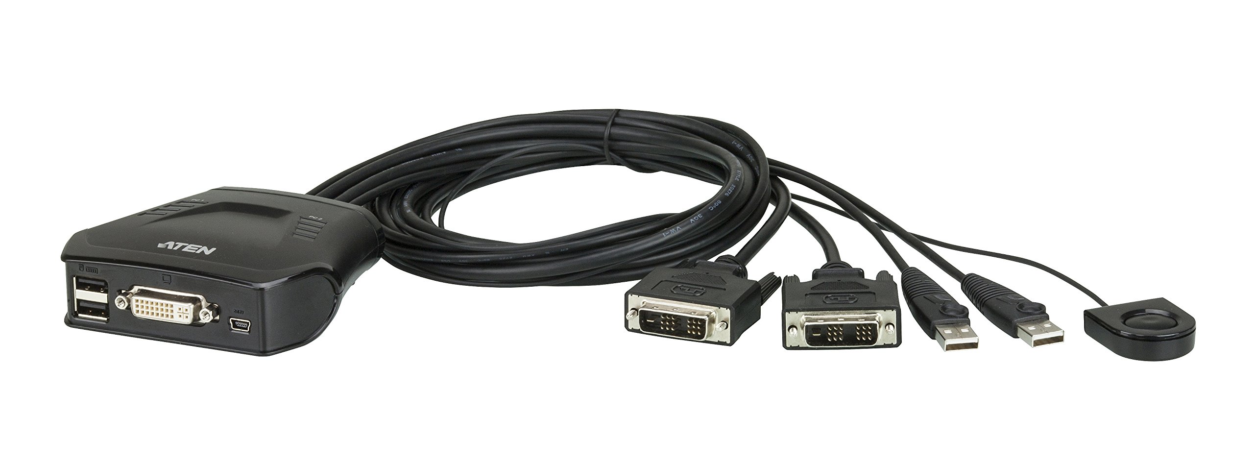 Aten Corp CS22D 2PORT USB DVI CBL KVM Switch Front View