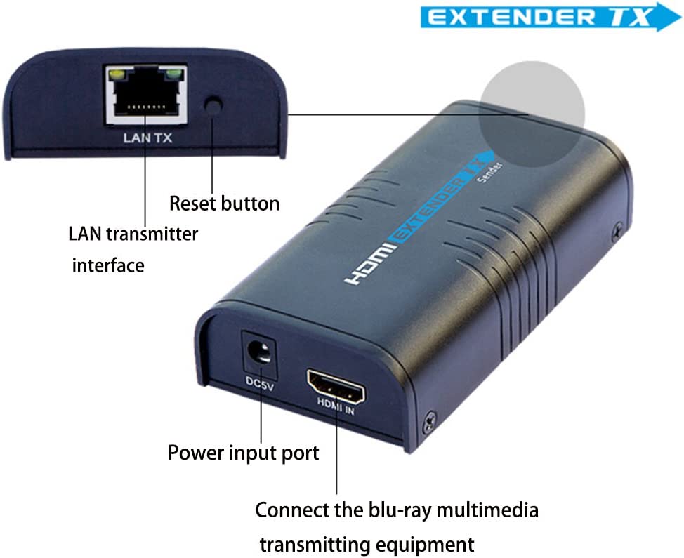 LKV373A HDMI Extender Side View