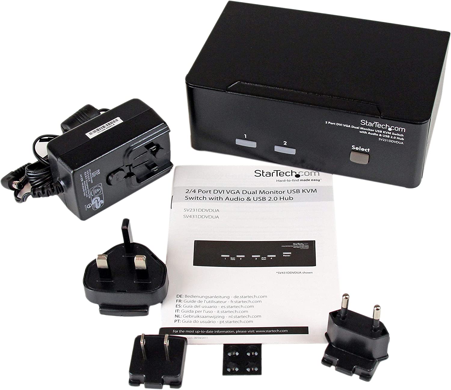 StarTech.com 2 Port KVM Switch Specifications