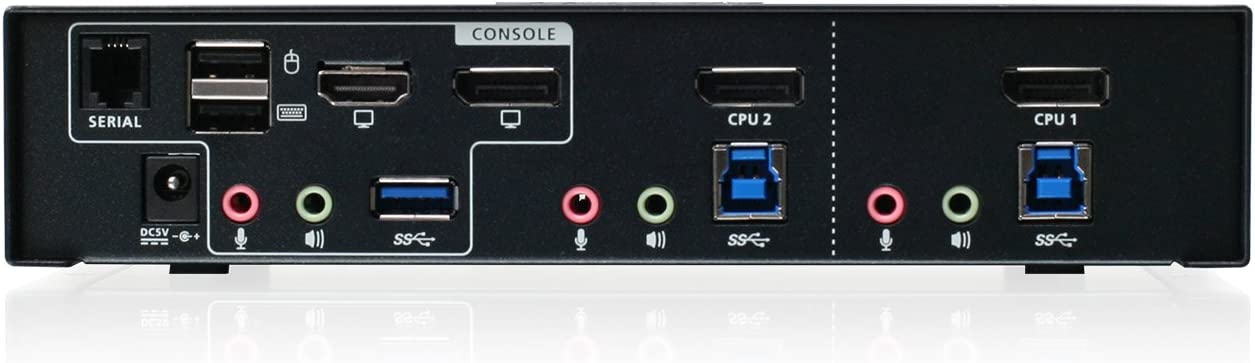 IOGEAR 2-Port Cinema 4K DisplayPort KVMP Switch Top View