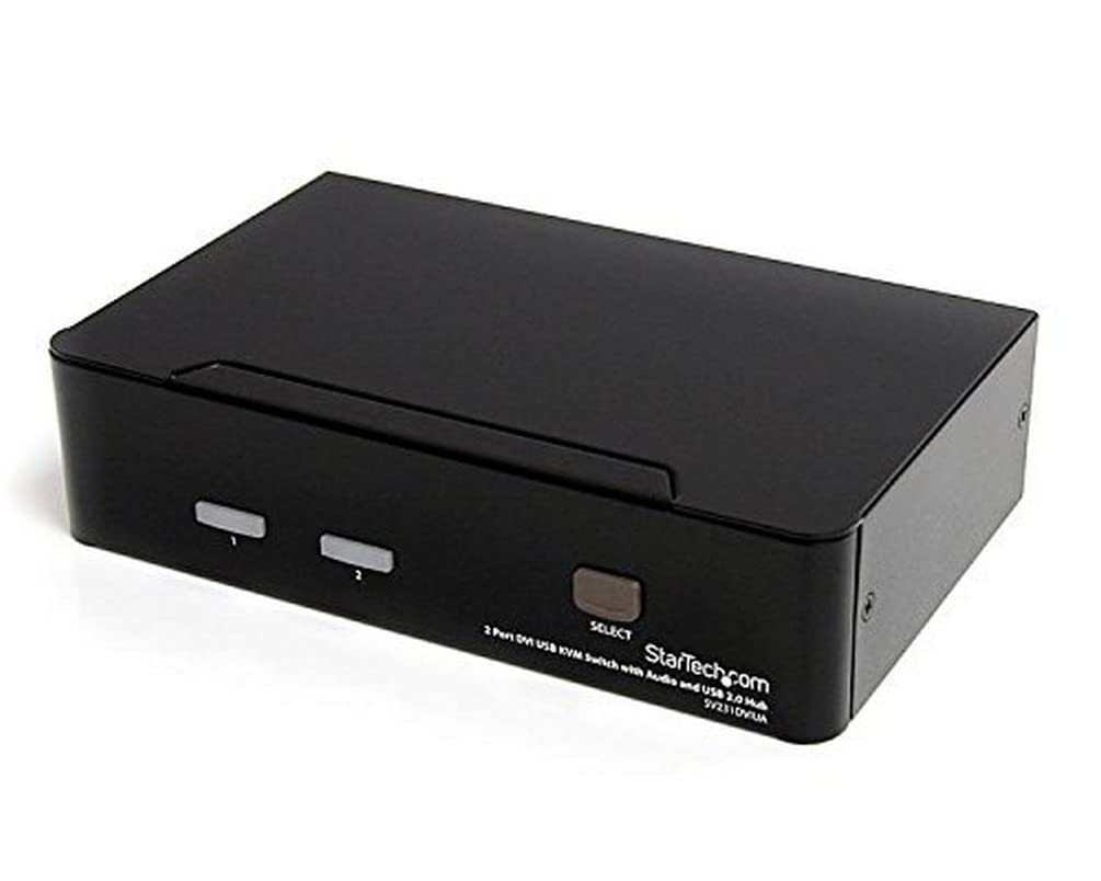 StarTech 2 Port DVI KVM Switch Front View