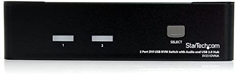 StarTech 2 Port DVI KVM Switch Back View